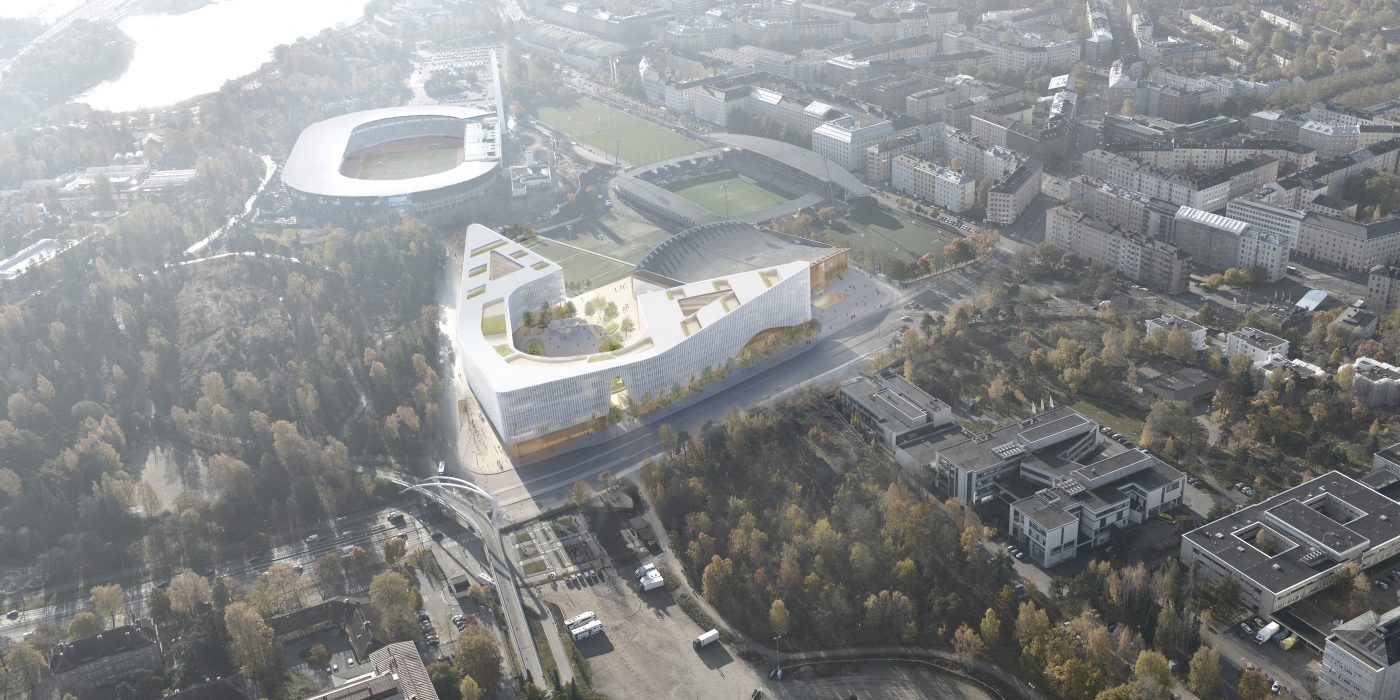 Helsinki Garden Arena 1.st Prize Design in Process